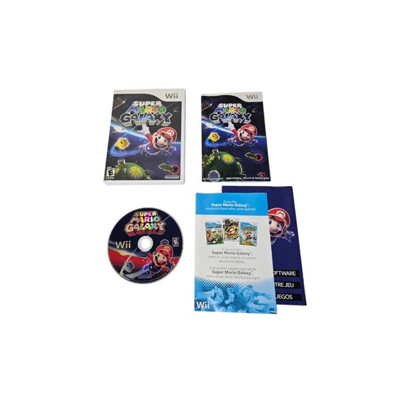 Super Mario Galaxy (Nintendo Wii, 2007) CIB Complete with Manual - Picture 1 of 6